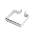 Chain Link Aluminum 3 1/2"x 3 1/2" Square Brace Band