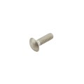 Chain Link Solid All Aluminum 3/8" x 1-1/4" Carriage Bolt - Bolt Only