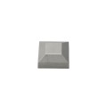 Raw Unpainted Aluminum 1 1/2" x 1 1/2" Square External Fitting Fence Post Dome Cap