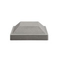 Chain Link Raw Unpainted Aluminum Chain Link 4" x 4" Square External Fitting Fence Post Dome Cap (Dome Caps)