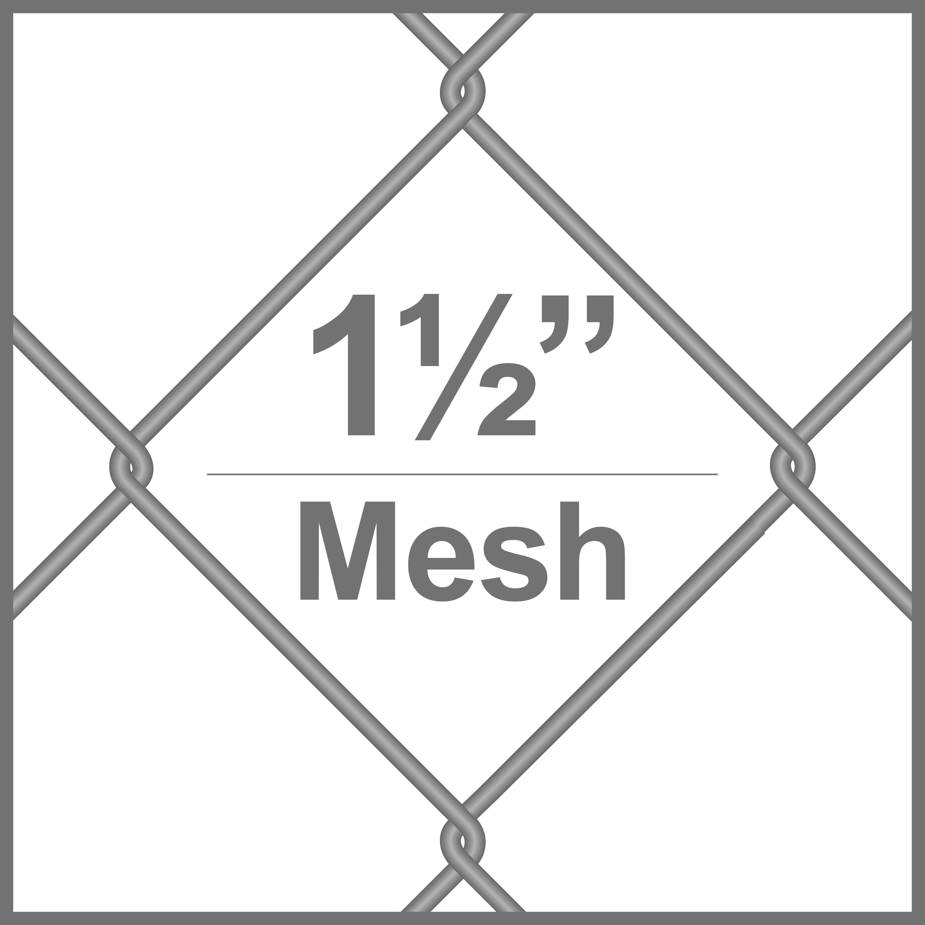 1 1/2 x 1 1/2 Sq. Aluminum Chain Link Mesh
