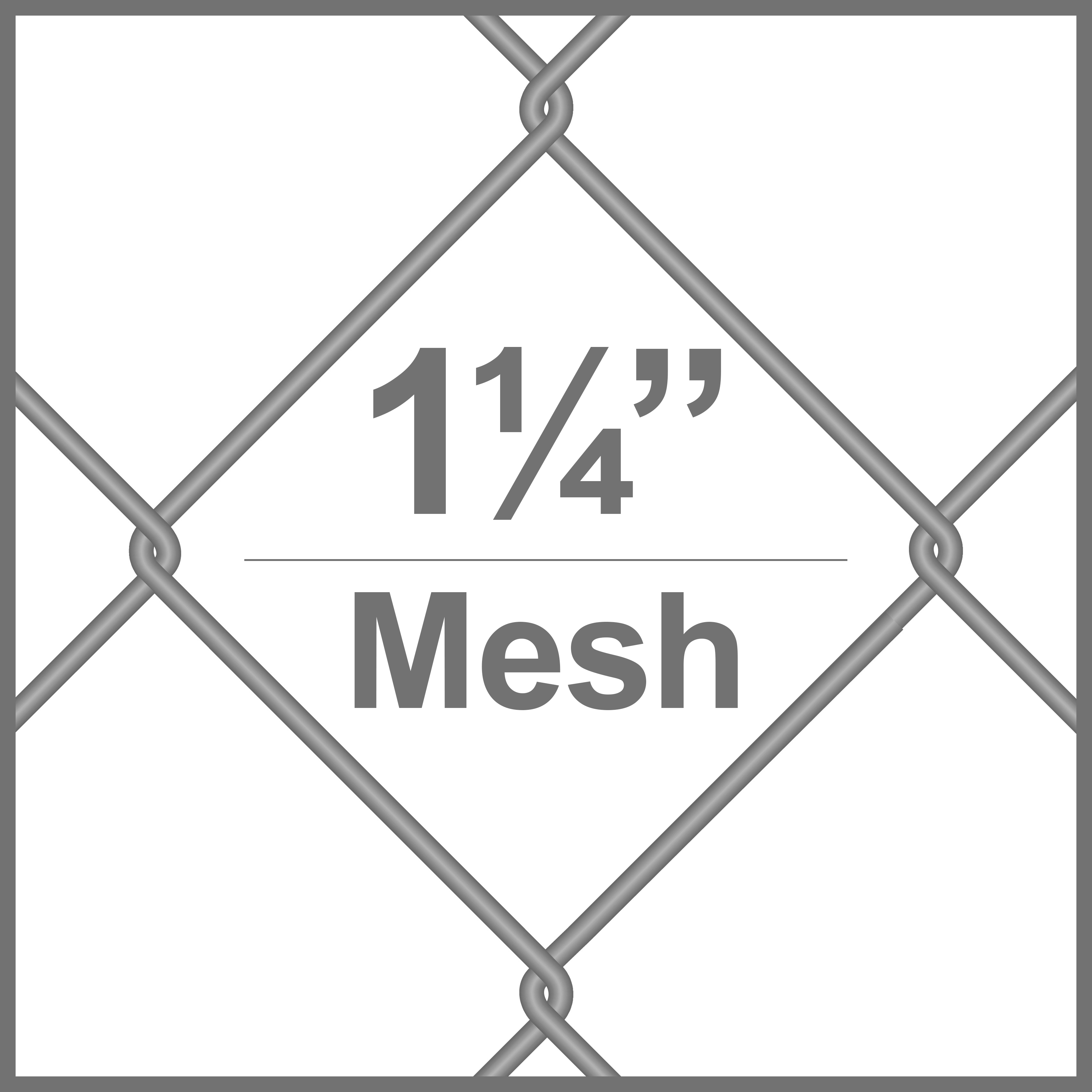 1 1/4 x 1 1/4 Sq. Aluminum Chain Link Mesh