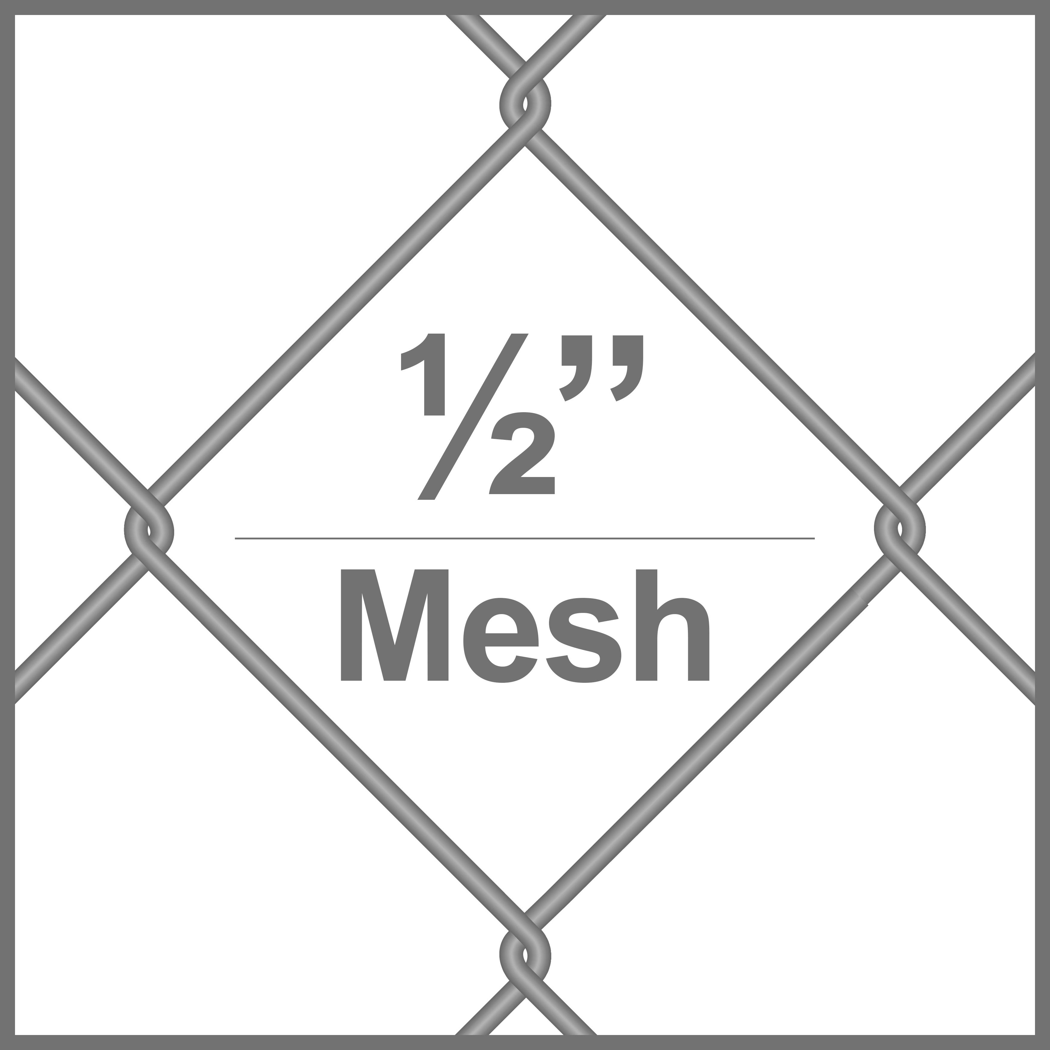 1/2 x 1/2 Sq. Aluminum Chain Link Mesh