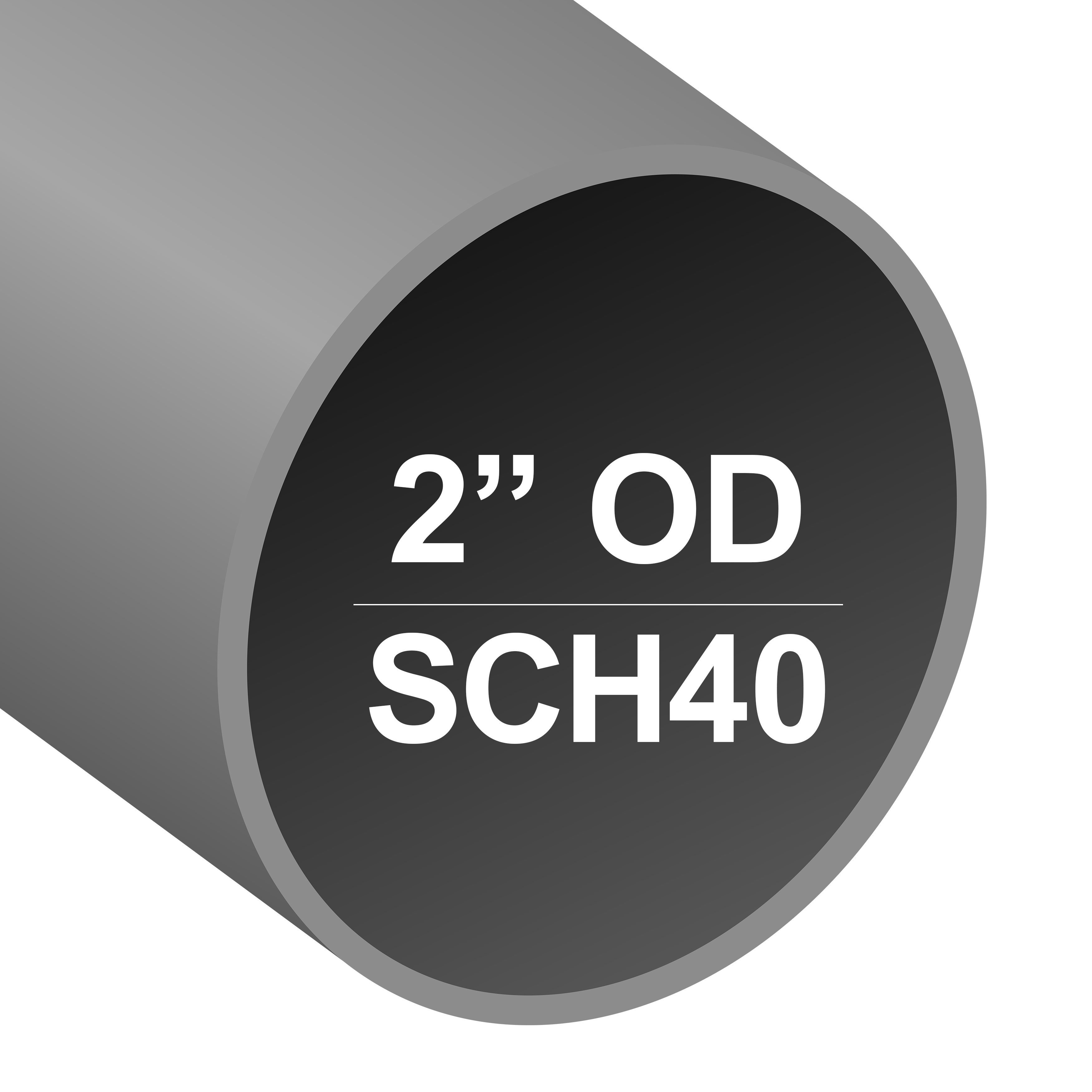 2 OD Round SCH40 Chain Link Pipe