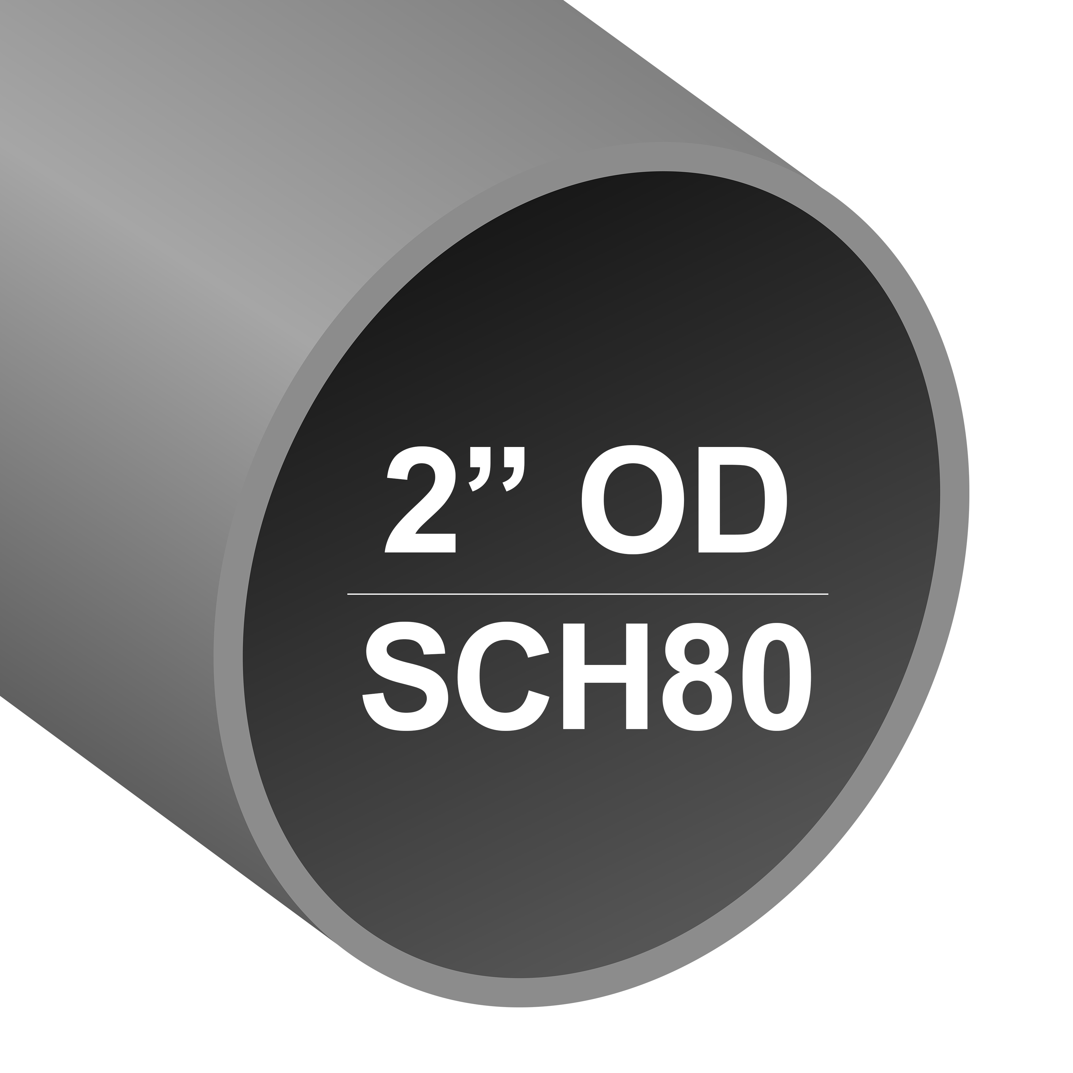 2 OD Round SCH80 Chain Link Pipe