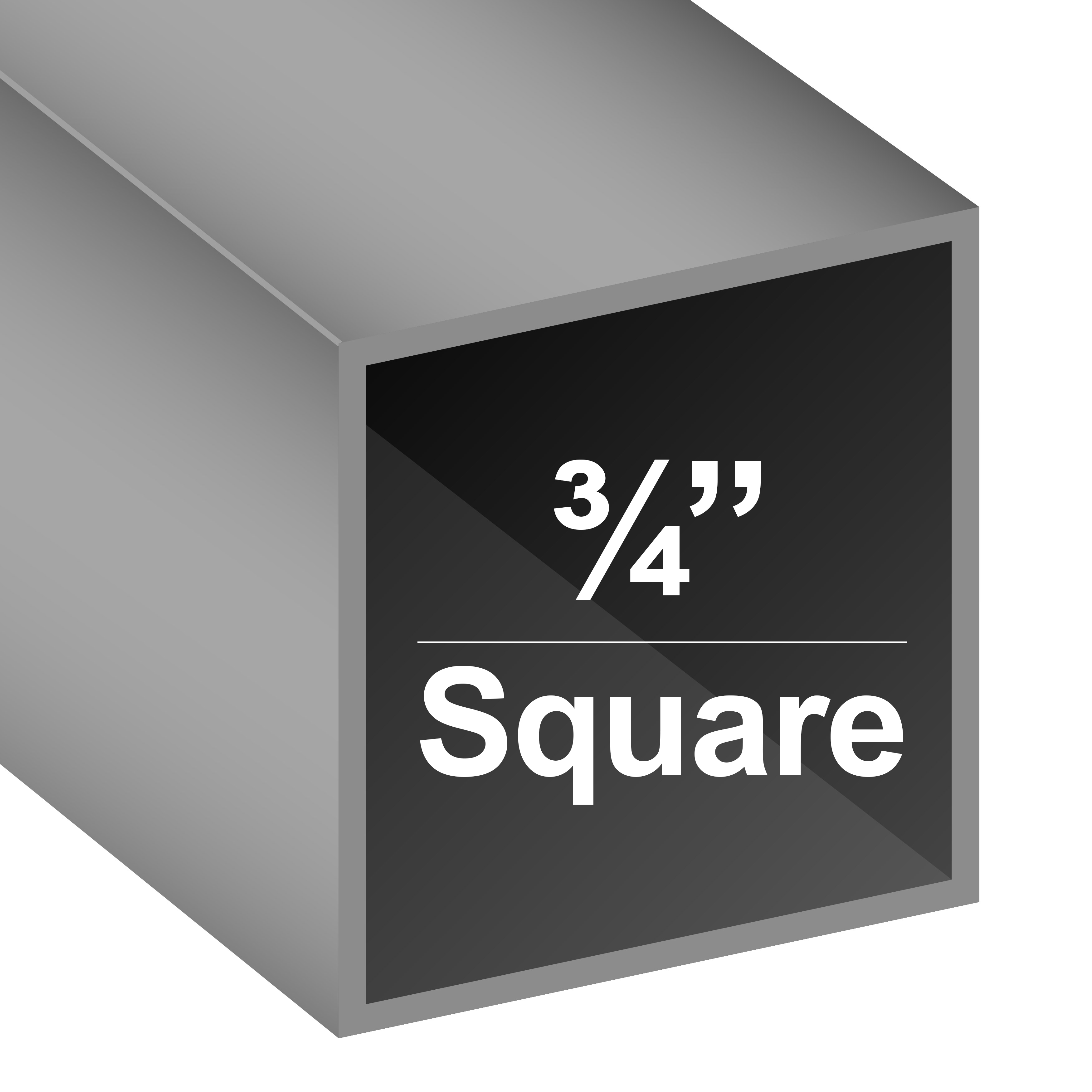 3/4 x 3/4 Sq. Aluminum Chain Link Tubing