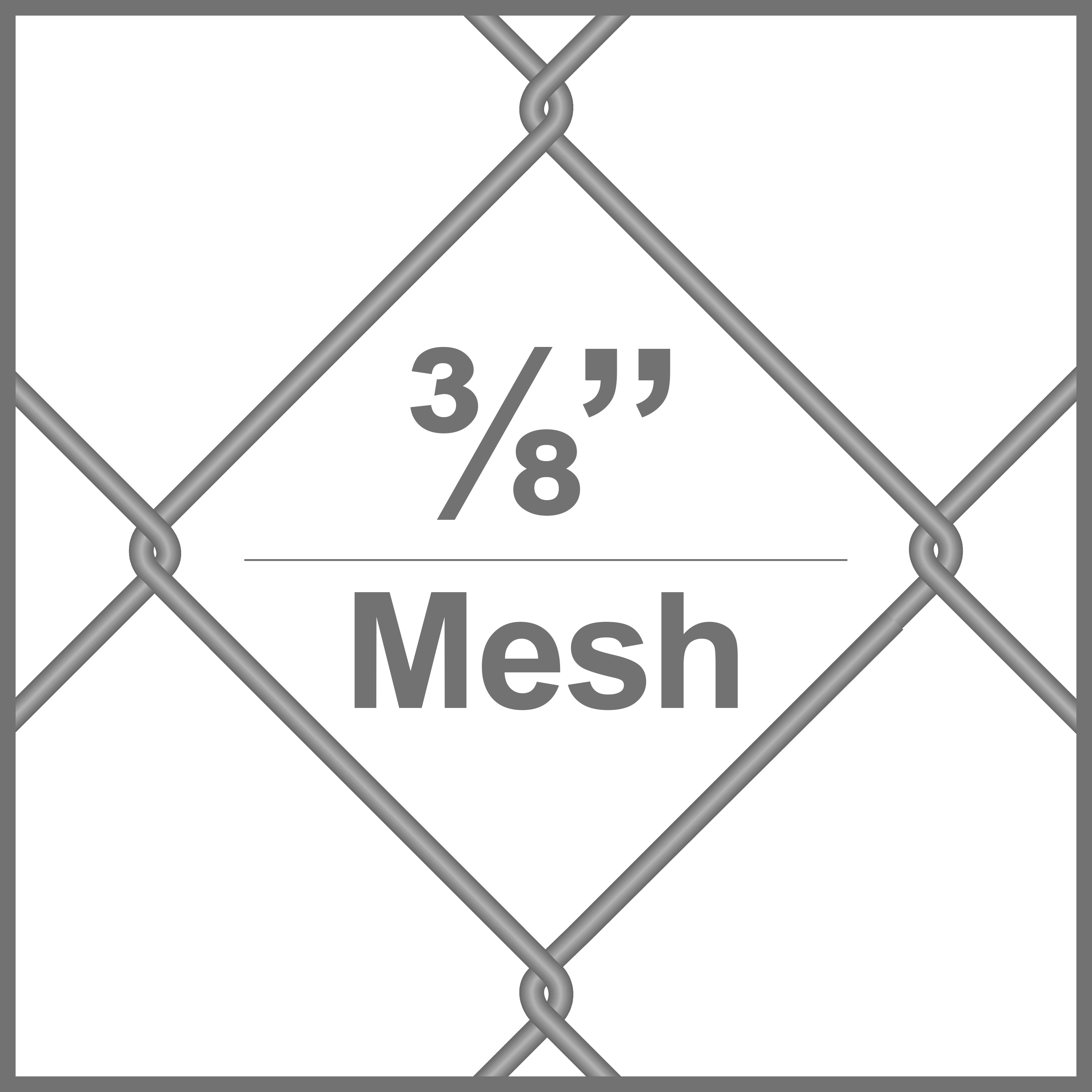 3/8 x 3/8 Sq. Aluminum Chain Link Mesh