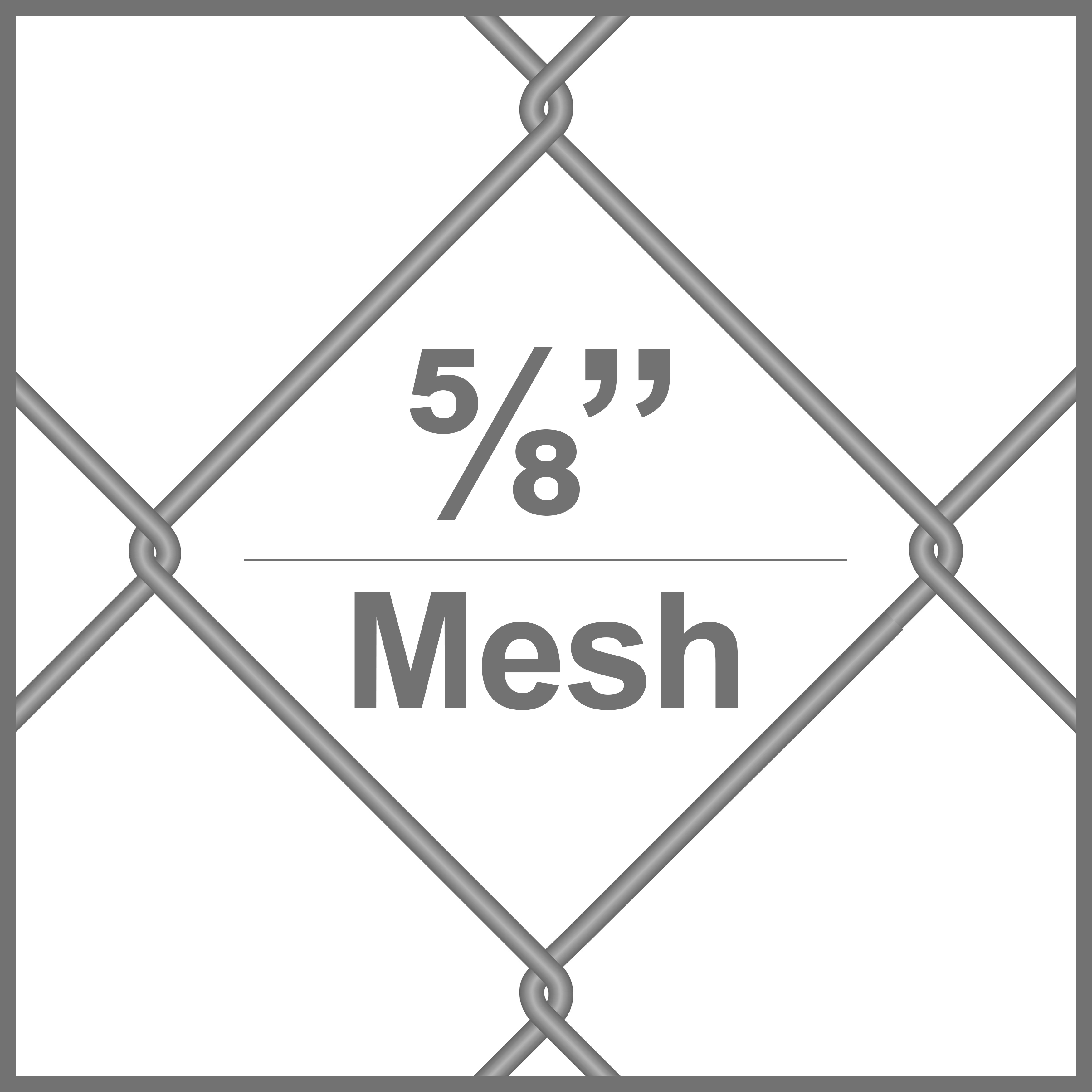 5/8 x 5/8 Sq. Aluminum Chain Link Mesh