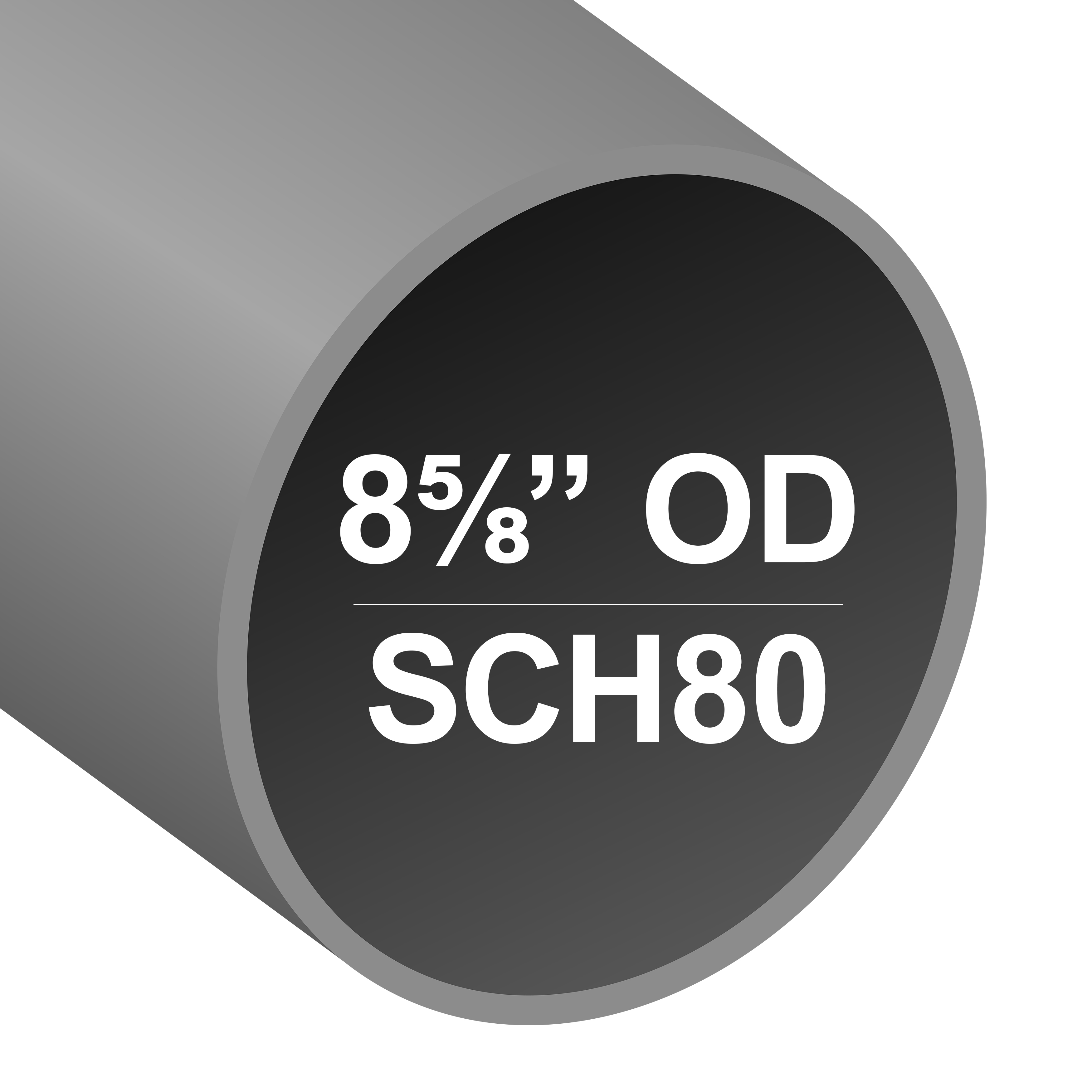 8 5/8 OD Round SCH80 Chain Link Pipe